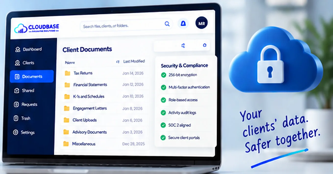 Cloudbase Client Documents with security controls