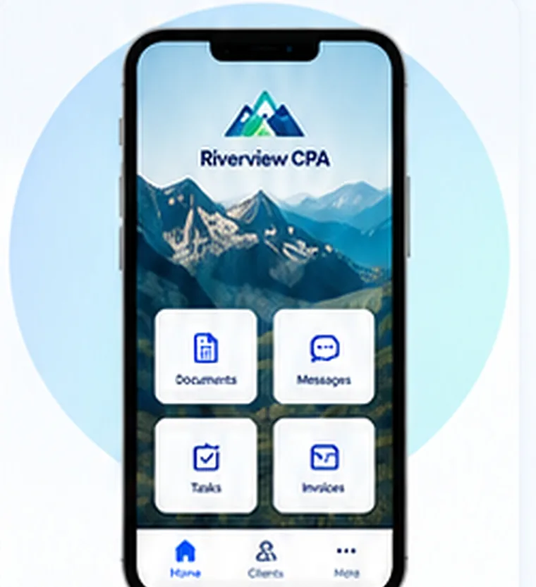 Riverview CPA branded mobile app